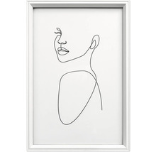 Bilderrahmen Holz Silhouette weiß 20x30 cm