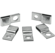 Erdungsbandverbinder aus Metall mit Bohrung