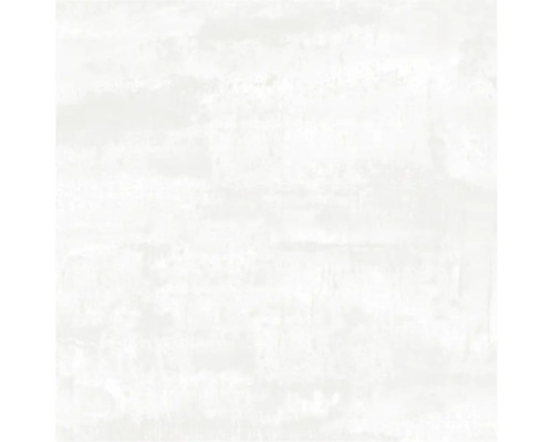 Feinsteinzeug Wand- und Bodenfliese Corten 60 cm x 60 cm x 0,95 cm blanco matt rektifiziert Weiße Fliesenoberfläche mit leichter Struktur.