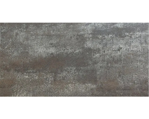 Feinsteinzeug Wand- und Bodenfliese Corten 30 cm x 60 cm x 1,05 cm corten a matt rektifiziert Graue Bodenfliese mit unregelmäßigem Muster