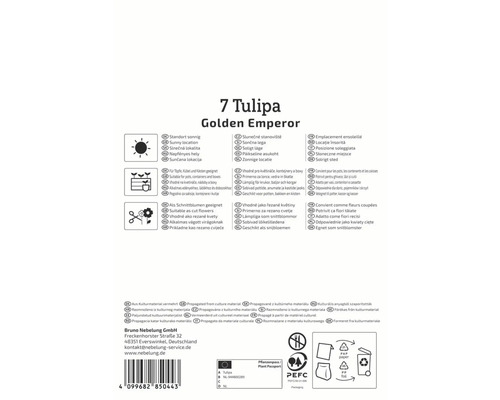 Informationen zur Tulpensorte Golden Emperor