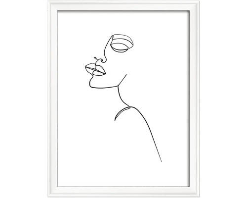 Bilderrahmen Holz Silhouette weiß 15x20 cm