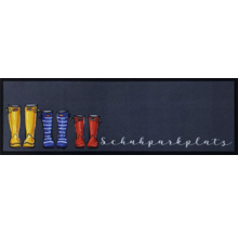 Fußabtreter Schuhparkplatz mit Gummistiefel Motiv