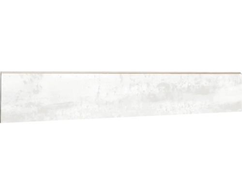 Sockel Corten weiß 9 x 60 cm Fliesenbordüre mit Marmoroptik