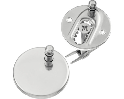 Zwei Toilettensitzbefestigungen aus Metall