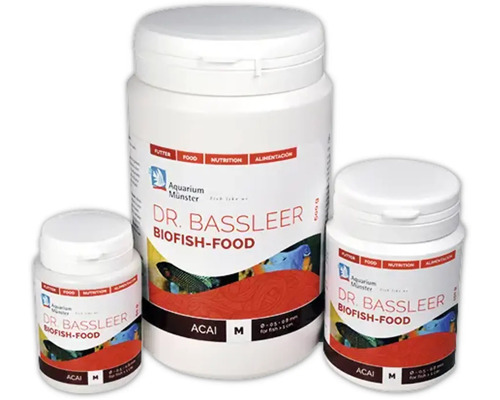 Drei Dosen Dr. Bassleer Biofish-Food für Fische