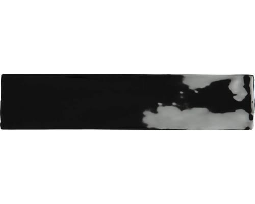 Schwarze, glänzende Fliese