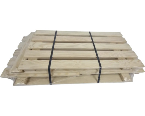 Stapel Holzpaletten mit Umreifungsband