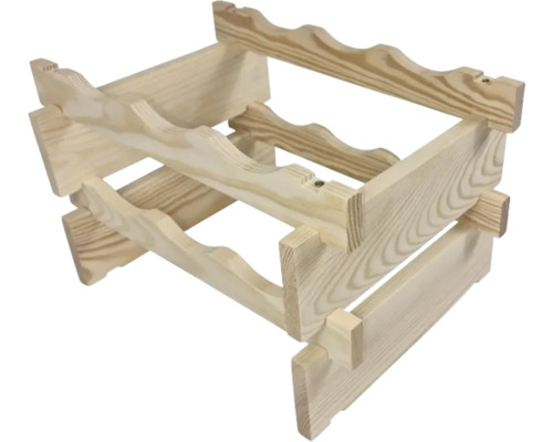 Buildify Holz Weinregal 24x39x29 cm für 6 Flaschen Weinregal aus Holz für zwölf Flaschen