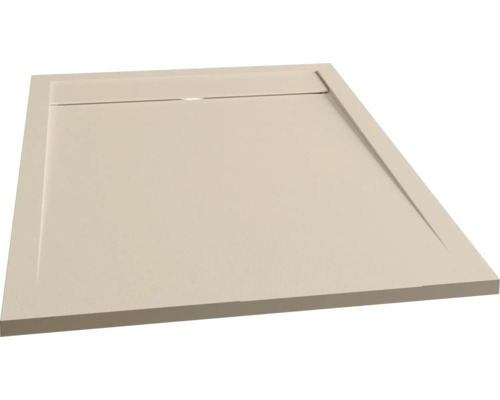 Duschwanne SCHULTE LINEASTONE 90 x 120 x 3 cm sand matt strukturiert D221912 172 Flache Duschwanne