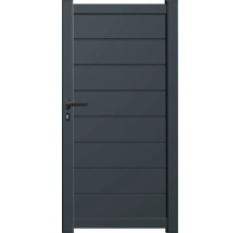 Horizontale Aluminium-Gartentür mit Griff