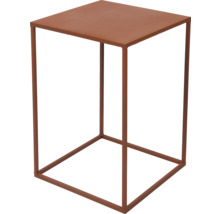 Quadratischer Beistelltisch aus Metall
