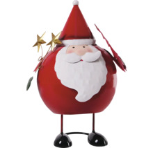 Dekorative Santa Claus Figur mit Sternen und Mütze
