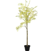 Künstlicher Baum mit Blättern in einem Topf