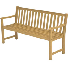 Holzgartenbank mit Armlehnen