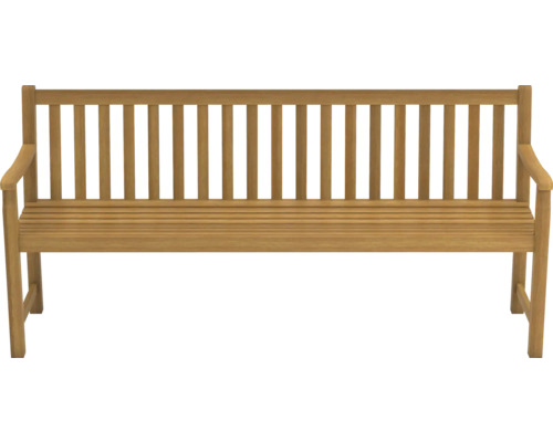 Holzgartenbank mit Armlehnen