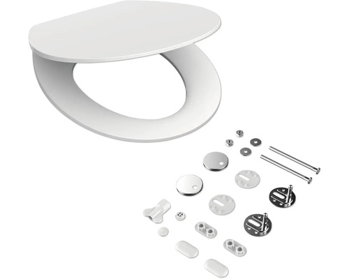 Toilettensitz mit Befestigungsmaterial