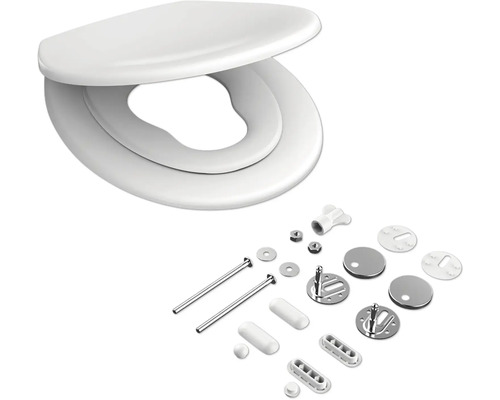 Toilettensitz mit Befestigungsmaterial