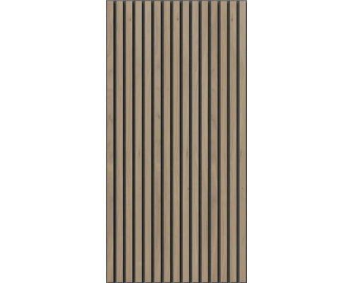 Holzpaneel mit vertikalen Lamellen für Wandgestaltung