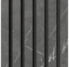 Dekorplatte mit Marmoroptik und Lamellen