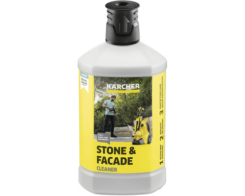 Stein- und Fassadenreiniger Kärcher 3-in-1, 1 L Kärcher Stein- und Fassadenreiniger in einer Flasche
