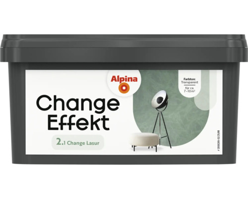 Alpina Lasur Effektfarbe Change Farbeffekt tranparent 1 l Alpina Change Effekt Lasur Gebinde