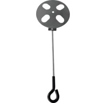 Abflussreinigungsspirale mit rundem Kopf und Griff