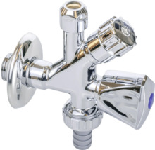 veporit. kombiniertes Eckventil 1/2" mit Geräteanschluß chrom
