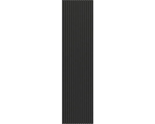 Dunkle, gerillte Wandpaneele für Innenräume