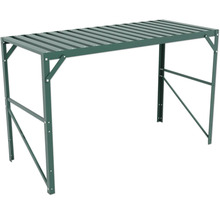 Aluminiumtisch Vitavia 1 Ablage, 121 x 54 x 76 cm, grün