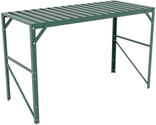 Gartentisch mit Lattenrost aus Metall