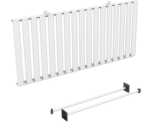 Sichtschutzzaun aus Kunststoff mit Zubehör