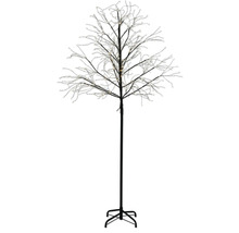 Dekorativer LED-Baum mit schwarzen Ästen und warmweißen Lichtern für den Innenbereich