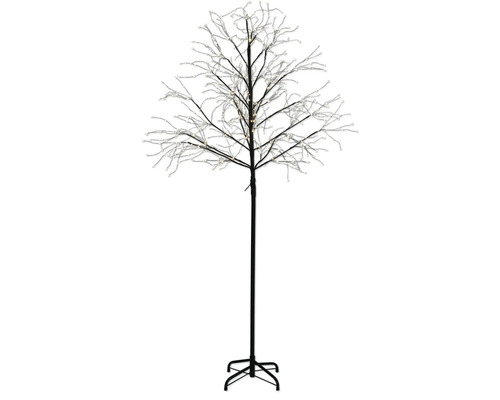 Dekorativer LED-Baum mit schwarzen Ästen und warmweißen Lichtern für den Innenbereich