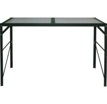Aluminiumtisch Vitavia 1 Ablage mit Hohlkammerplatte, grün