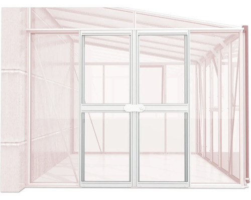 Gewächshaus mit Doppeltür