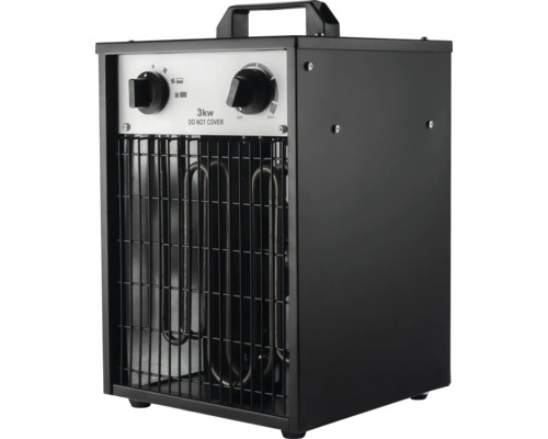 Elektrischer Heizlüfter mit 3 Kilowatt Leistung und Tragegriff