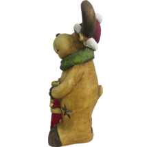 Dekorative Rentierfigur mit Schal und Mütze