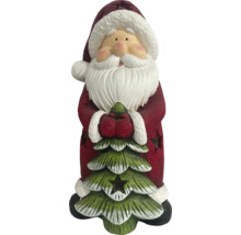 Weihnachtsmann Figur mit Weihnachtsbaum