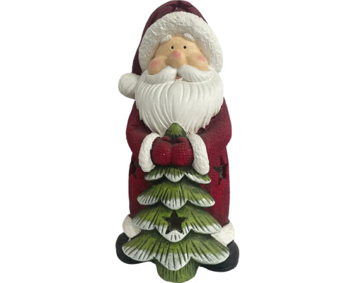 Weihnachtsmann Figur mit Weihnachtsbaum