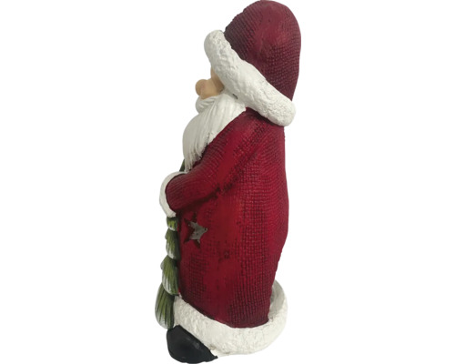 Dekorative Weihnachtsmannfigur mit Weihnachtsbaum