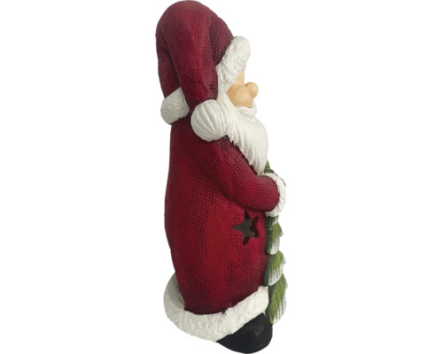 Weihnachtsmannfigur mit Weihnachtsbaum und Stern