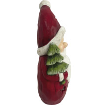 Dekofigur Weihnachtsmann mit Weihnachtsbaum