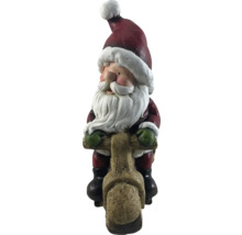 Weihnachtsmann Figur auf Roller für die Weihnachtsdekoration