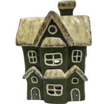 Dekorative Hausfigur mit Fenster und Schornstein