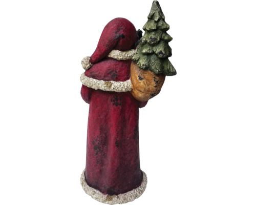 Weihnachtsmann Figur mit Baum im Sack