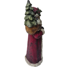 Weihnachtsmann-Dekofigur mit Weihnachtsbaum und Sack