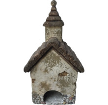 Dekoratives Vogelhaus aus Keramik mit Ziegeldach