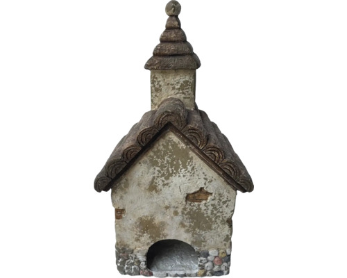 Dekoratives Vogelhaus aus Keramik mit Ziegeldach