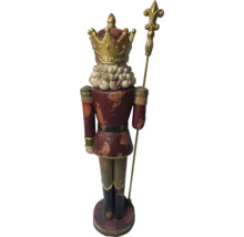 Dekorative Nussknacker Figur mit Krone und Zepter